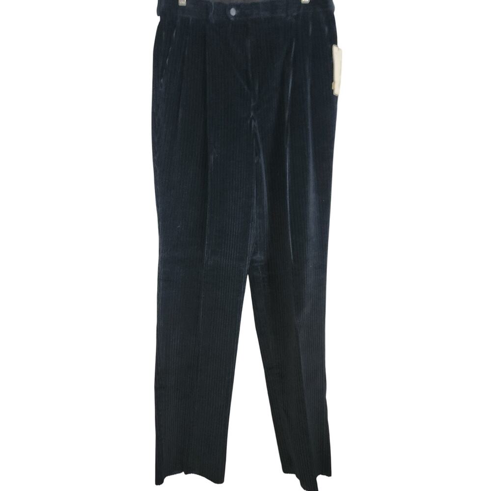 Nwt Vintage Linea Naturale Mens Navy corduroy Pants Sz Waist 33‎